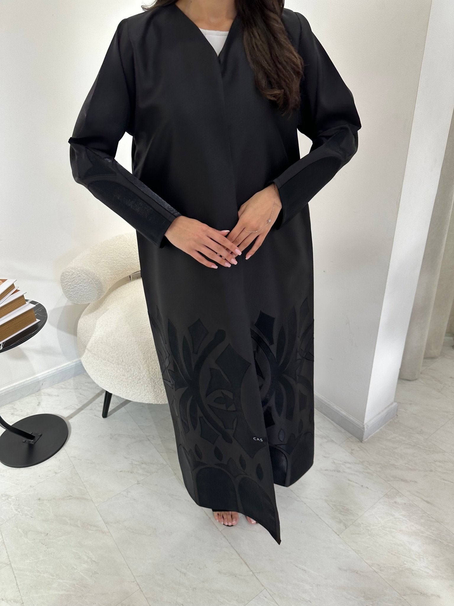 C 0966 Black Abaya