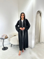 C 0977 Black Lace Abaya