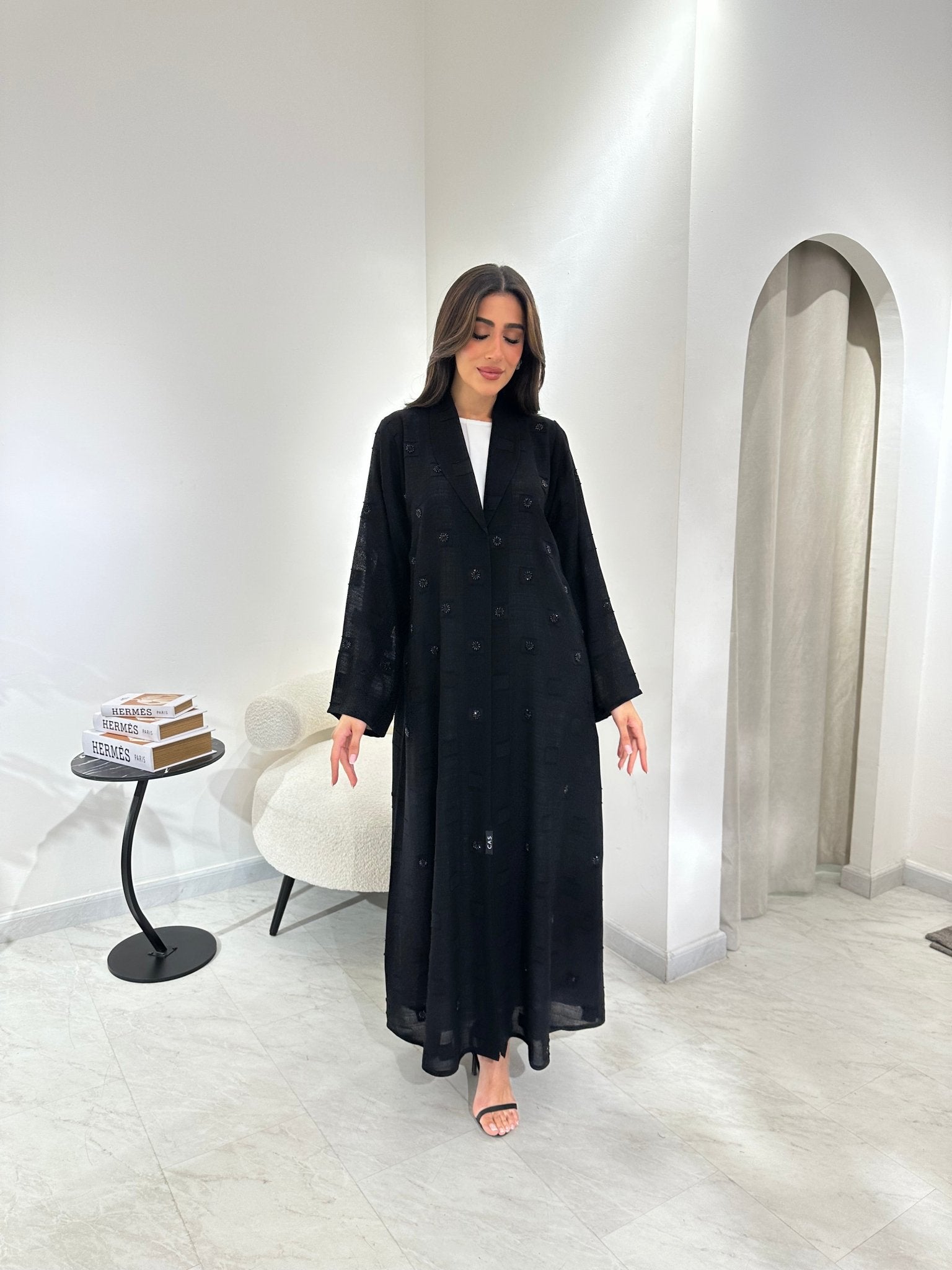 C 0978 Black Coat Abaya