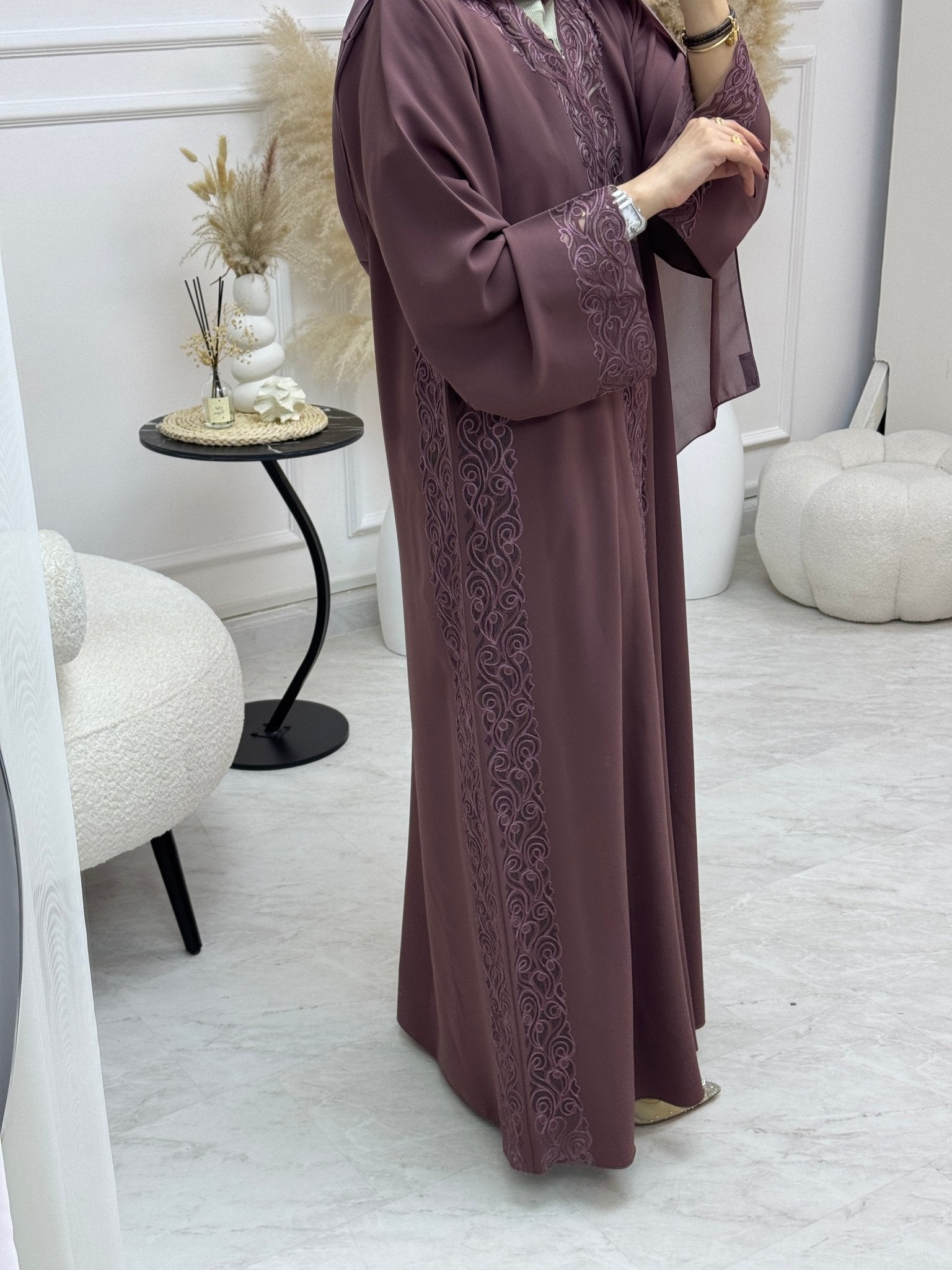 C 0998 Purple Abaya