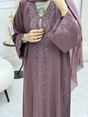 C 0998 Purple Abaya