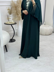 C 0999 Emerald Green Abaya