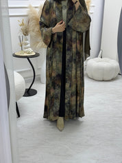 C 1002 - 02 Multi Color Printed Abaya