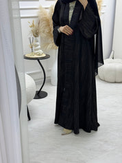 C 1006 - 02 Black Printed Abaya