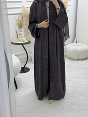 C 1006 - 03 Purple Printed Abaya