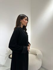 C 1020 Black Coat Abaya