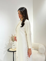 C 1026 Off White Abaya