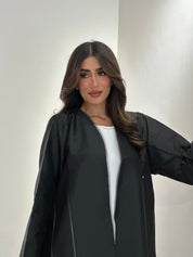 C 1034 Black Lace Abaya