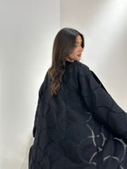 C 1036 Black Beaded Abaya