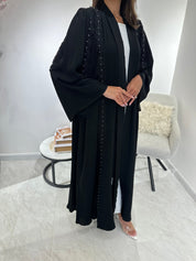 C 1043 Black Lace Abaya