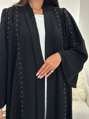 C 1043 Black Lace Abaya