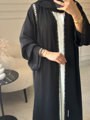 C 1047 Black Lace Abaya