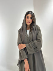 C 1048 Olive Coat Abaya