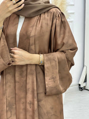 C 1064 - 01 Burnt Orange Printed Abaya