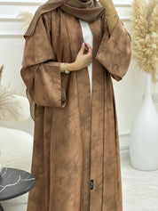 C 1064 - 01 Burnt Orange Printed Abaya
