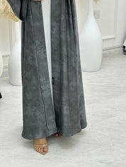 C 1064 - 02 Grey Printed Abaya