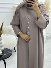 C 1067 Nude Abaya