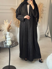 C 1073 Black Coat Abaya