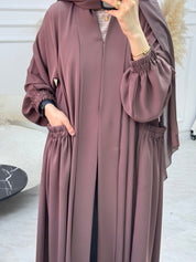 C 1092 Brown Abaya