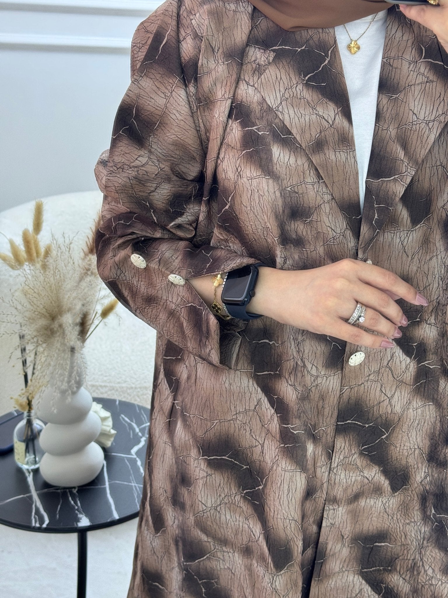 C 1103 - 01 Brown Coat Abaya