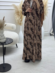 C 1103 - 01 Brown Coat Abaya