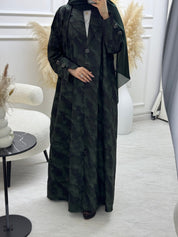 C 1103 - 02 Green Coat Abaya