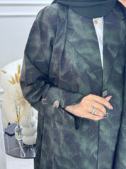 C 1103 - 02 Green Coat Abaya
