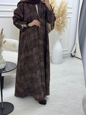 C 1104 - 02 Dark Brown Coat Abaya