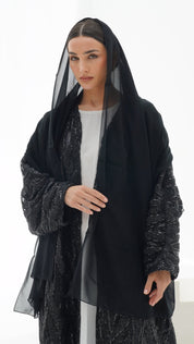 C 1124 Black Abaya