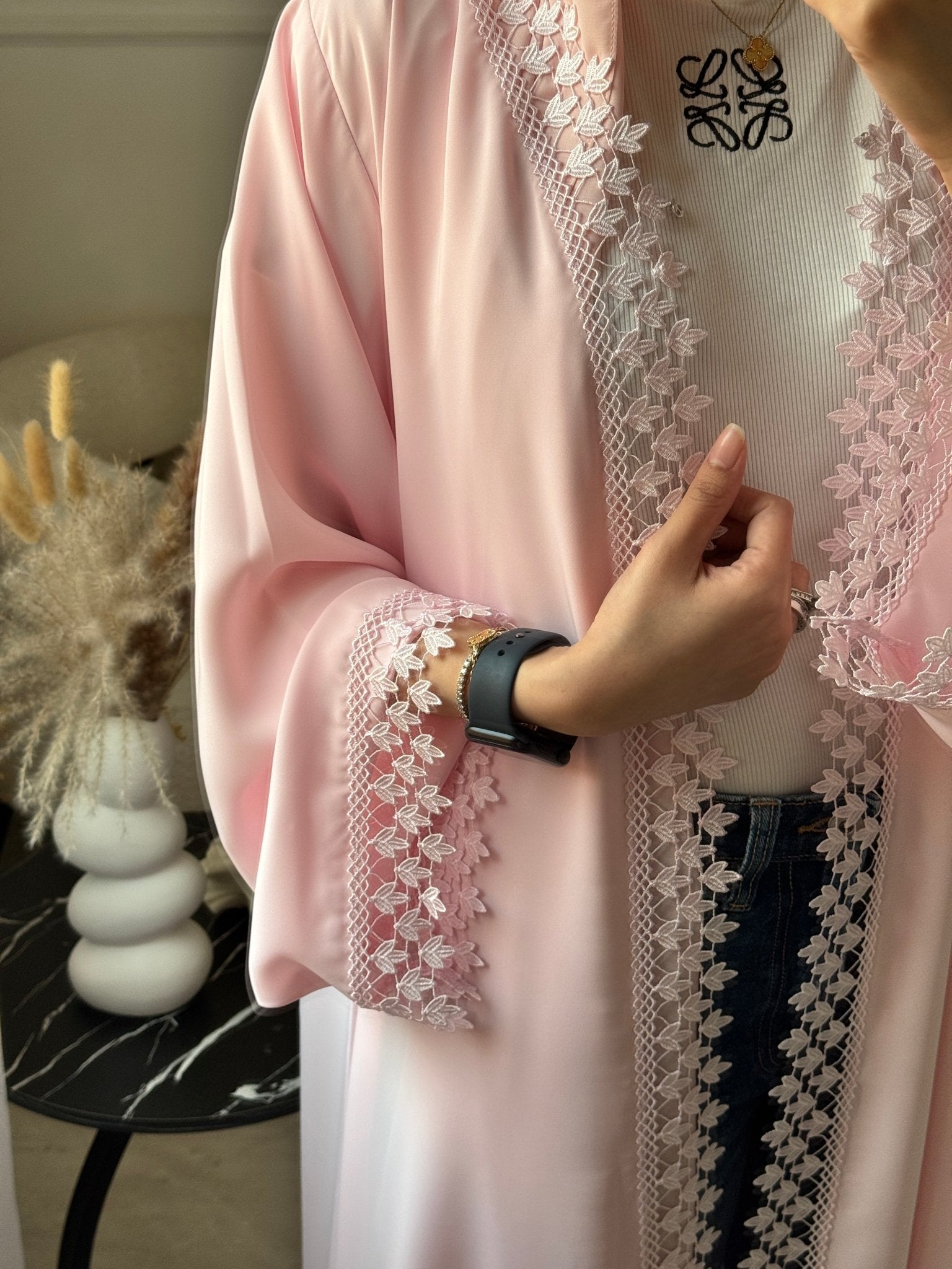 C 1130 Cupcake Lace Abaya