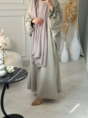 C 1134 - 02 Smoky Blue Bisht Abaya