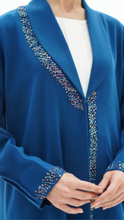 C 1143 Teal Abaya
