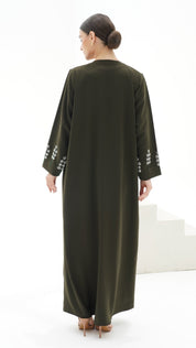 C 1145 Green Abaya