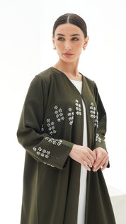 C 1145 Green Abaya