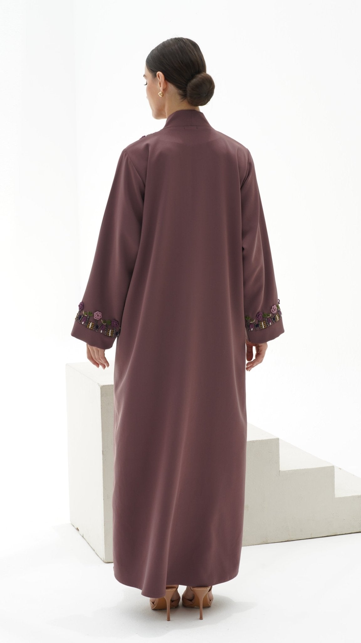 C 1147 Purple Abaya