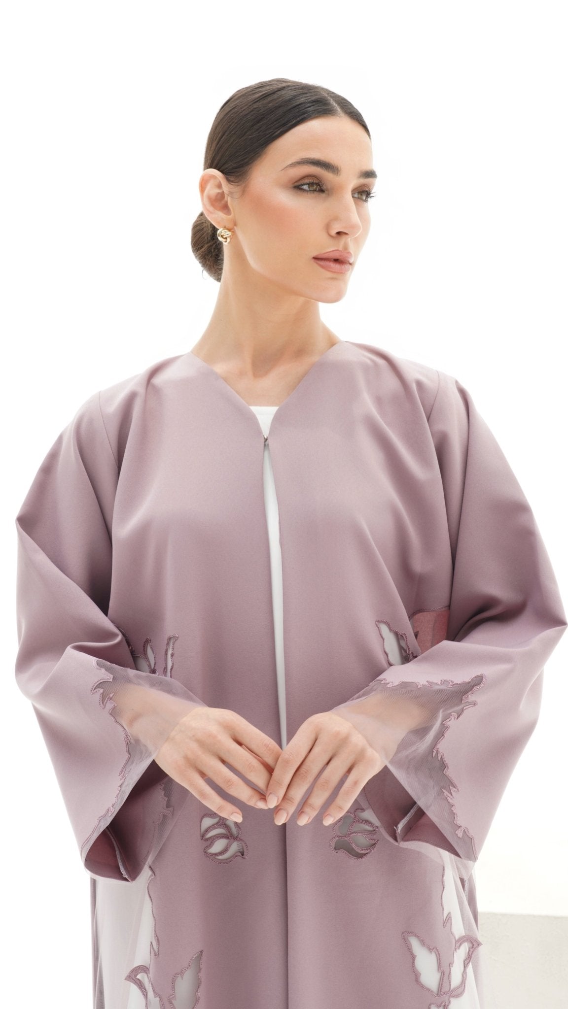 C 1153 Lilac Abaya