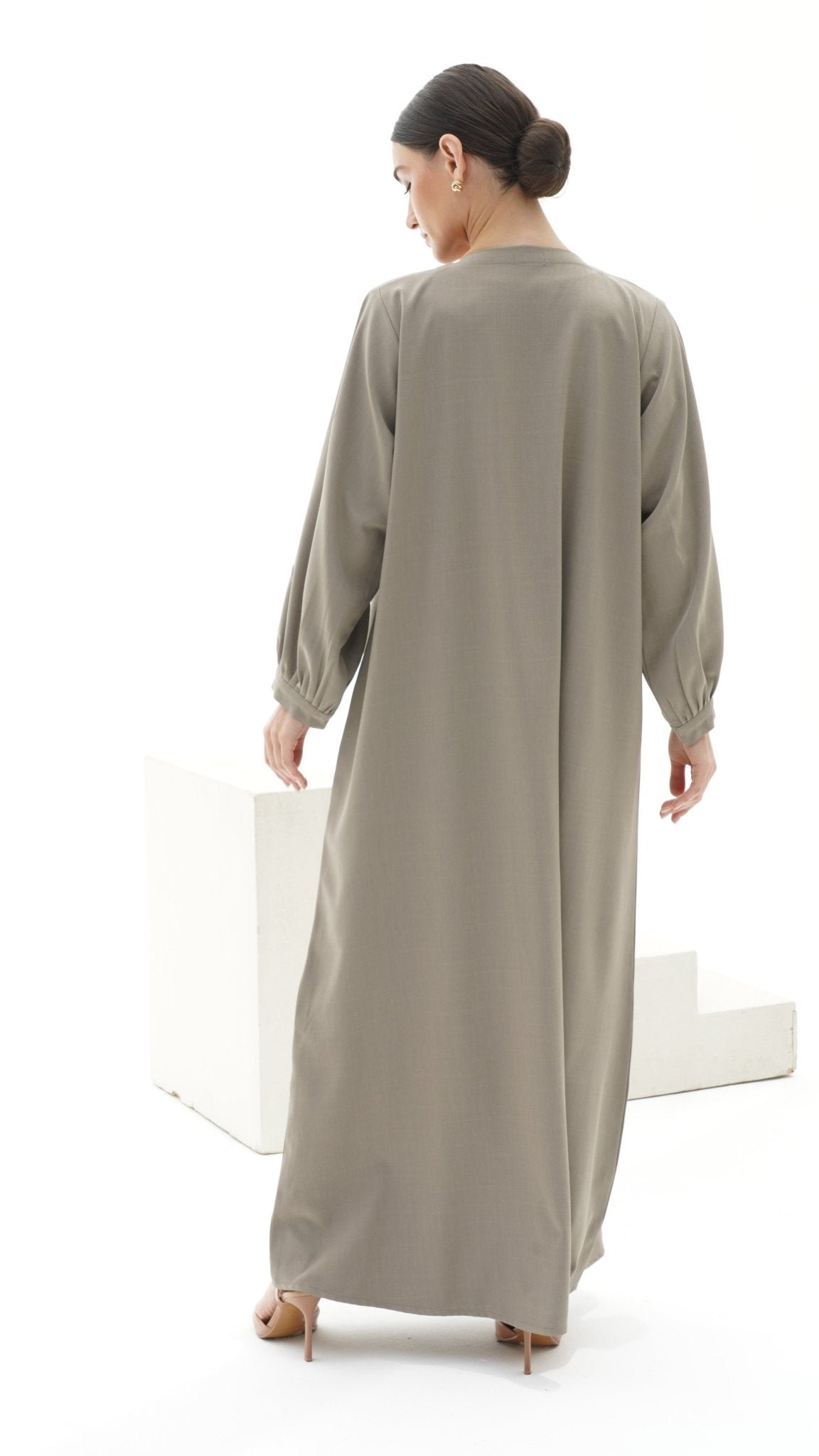 C 1154 Khaki Abaya