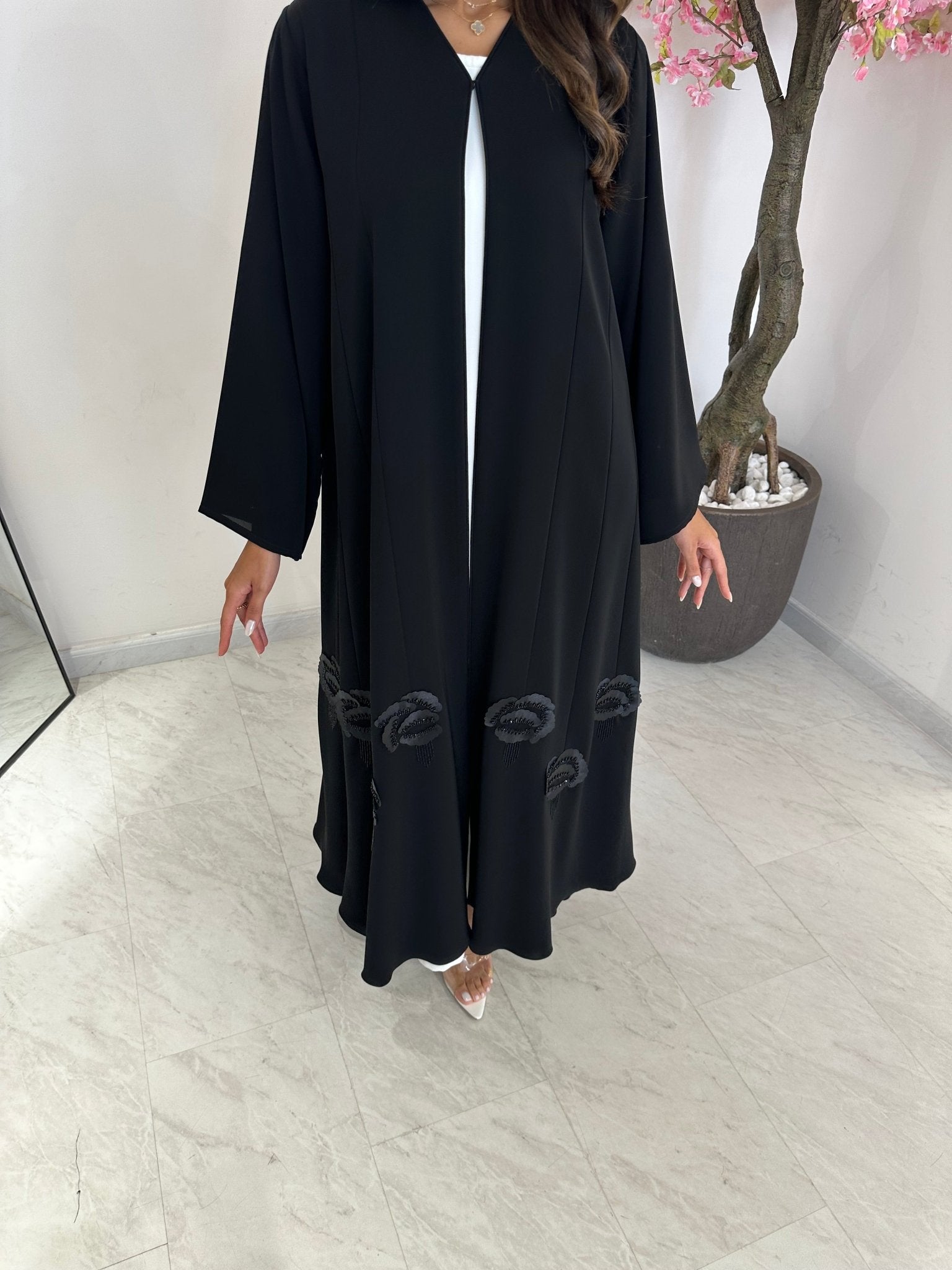 C 1185 Black Abaya