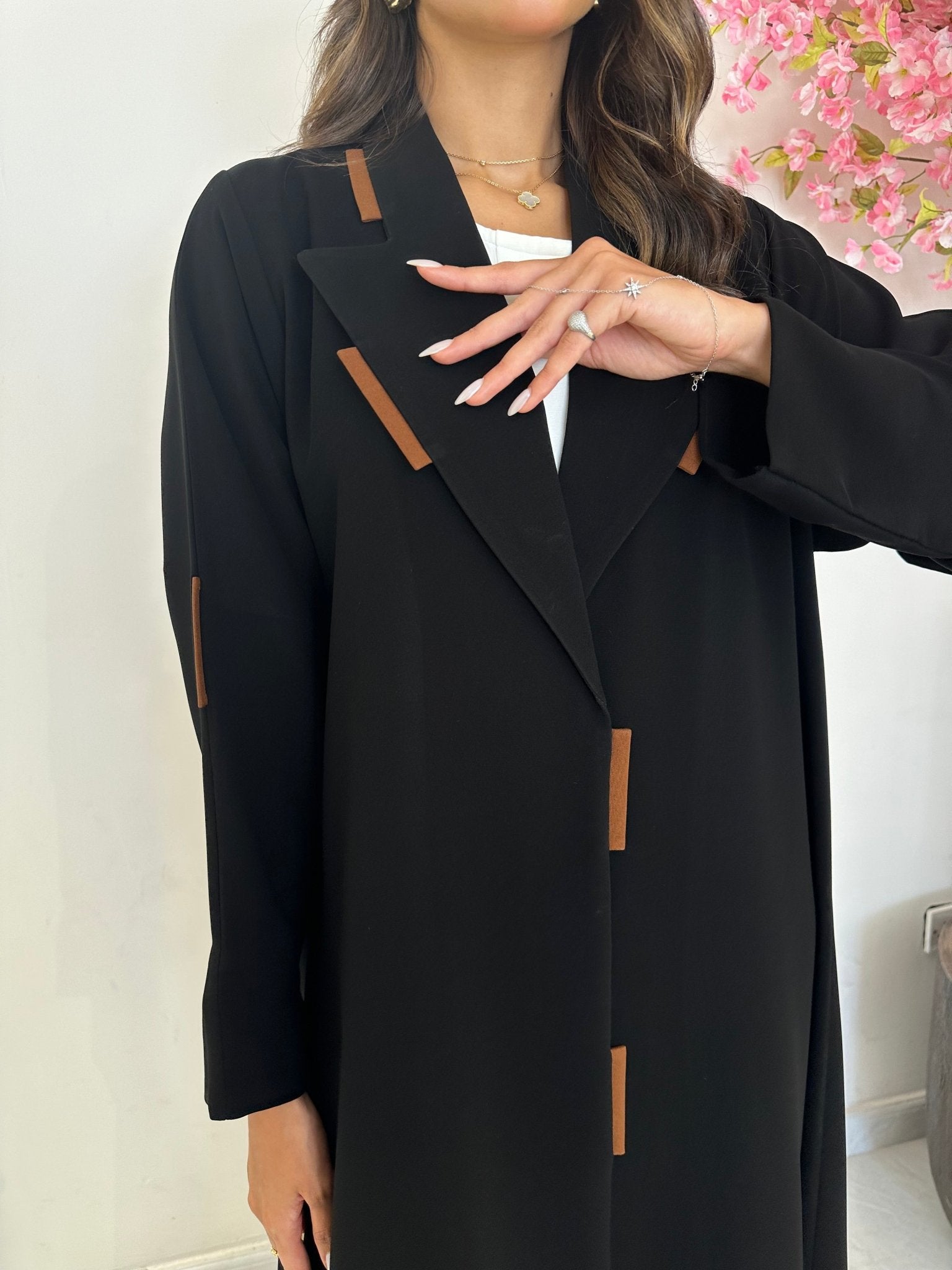 C 1187 Black Abaya