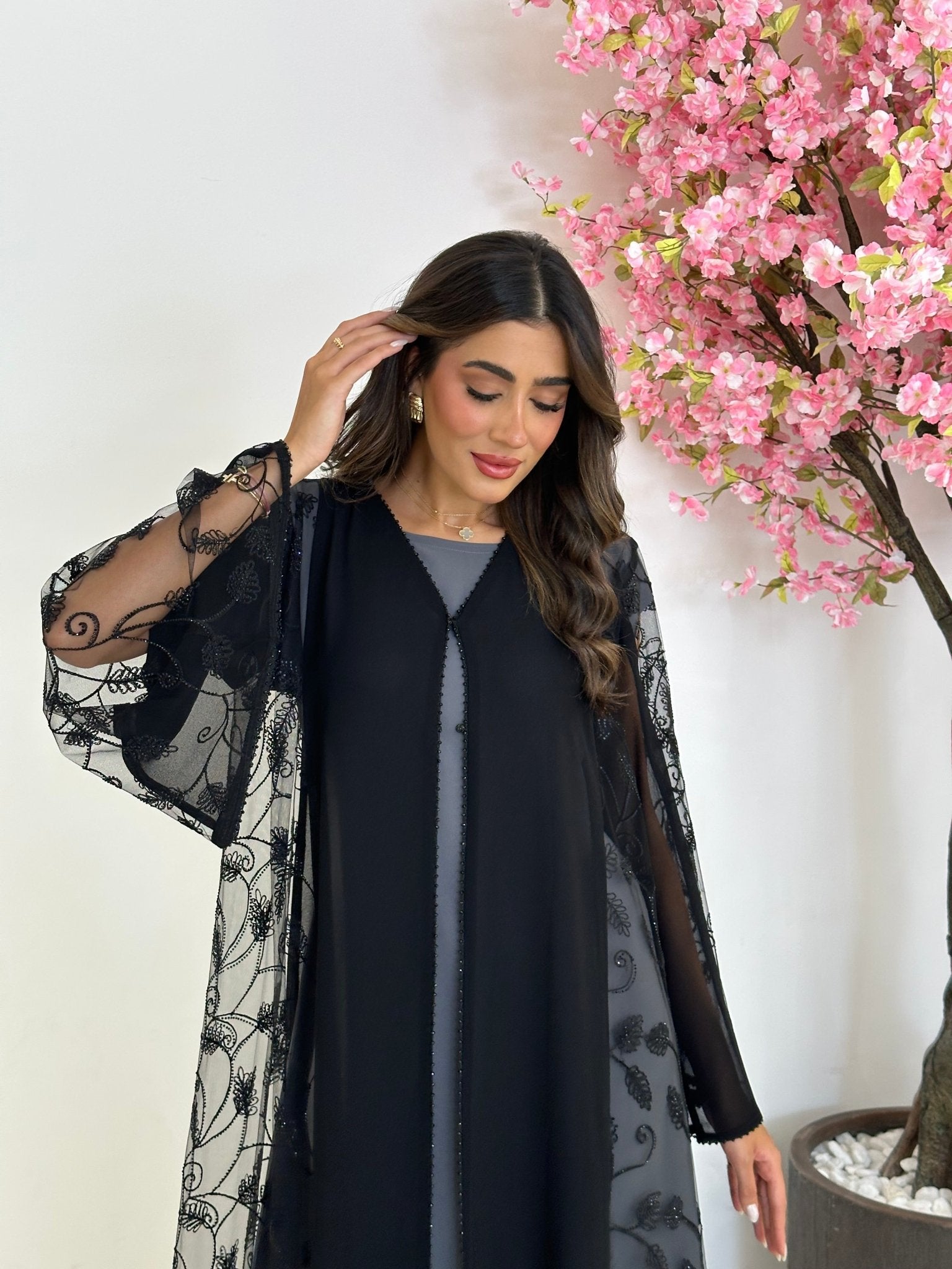 C 1198 Black Abaya