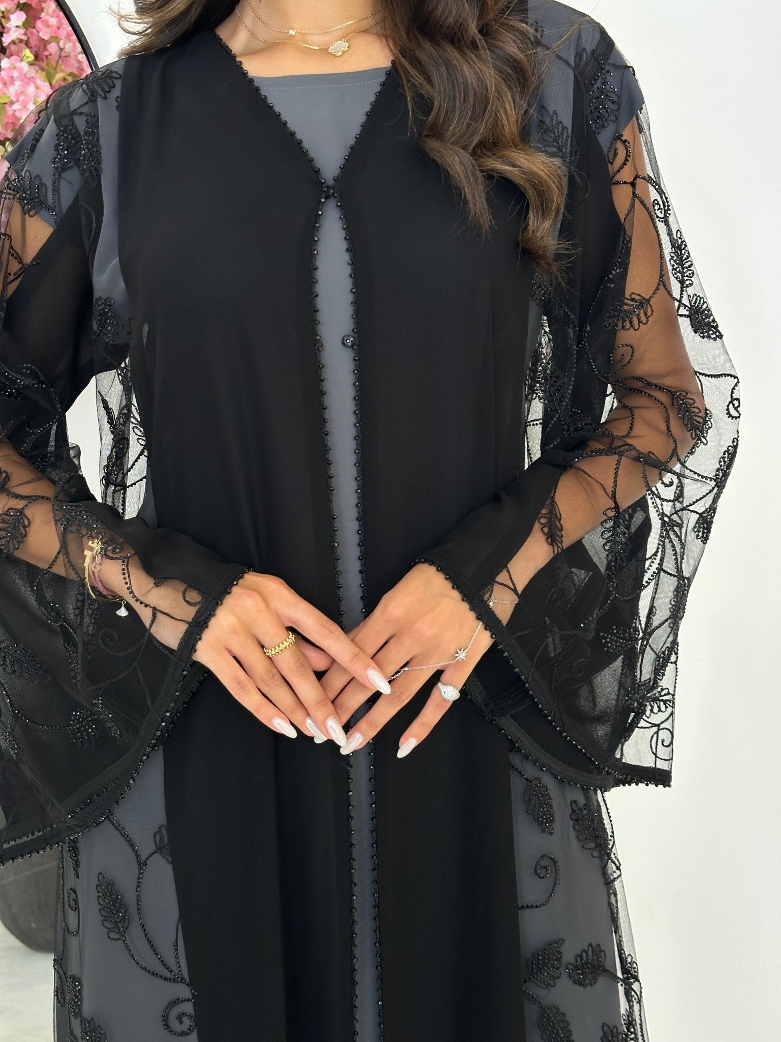 C 1198 Black Abaya
