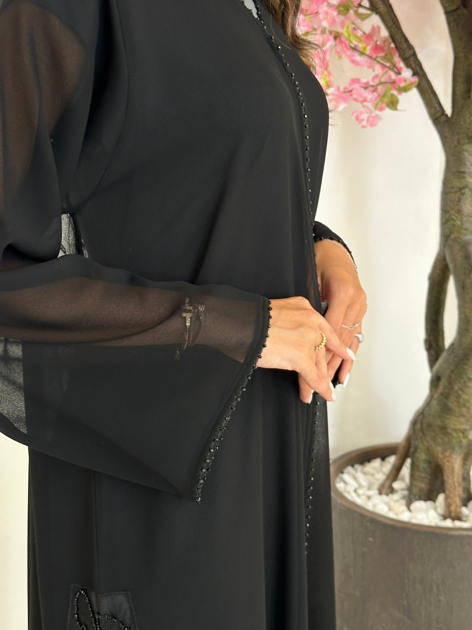 C 1201 Black Abaya