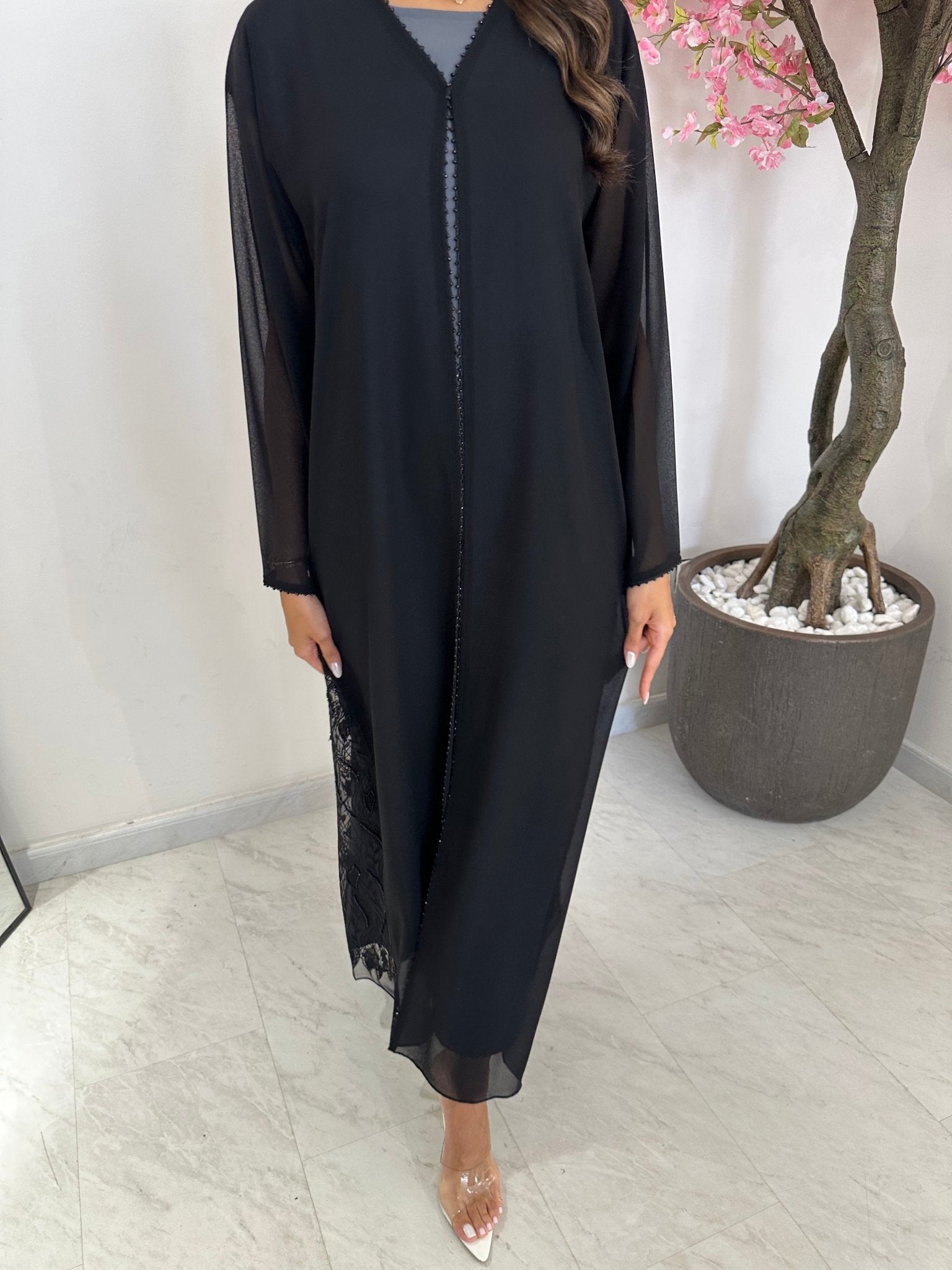 C 1201 Black Abaya