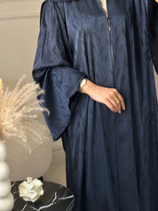 C 1202 - 01 Navy Blue Printed Abaya