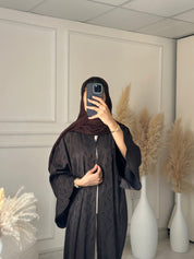 C 1202 - 03 Brown Printed Abaya