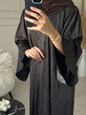 C 1202 - 03 Brown Printed Abaya