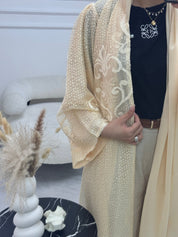 C 1210 - 01 Dark Butter Yellow Abaya