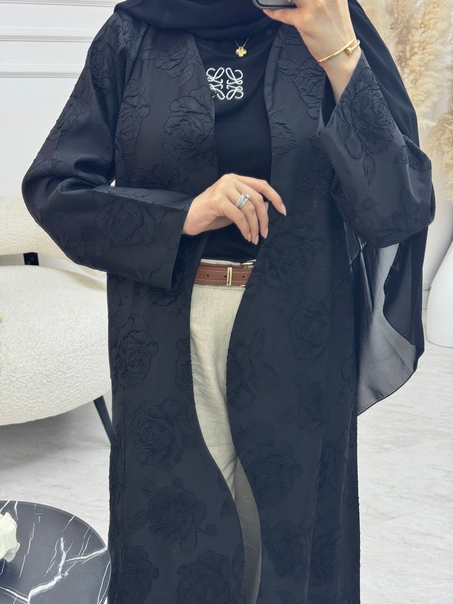 C 1212 Black Abaya