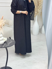 C 1214 Black Coat Abaya