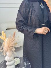 C 1214 Black Coat Abaya